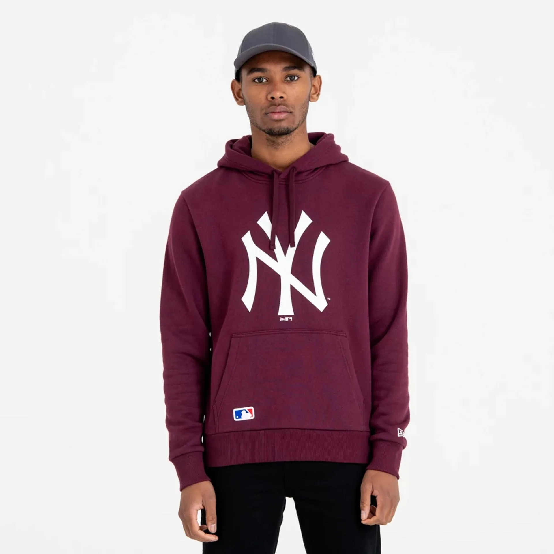 New York Yankees MLB Regular Dark Purple Pullover Hoodie