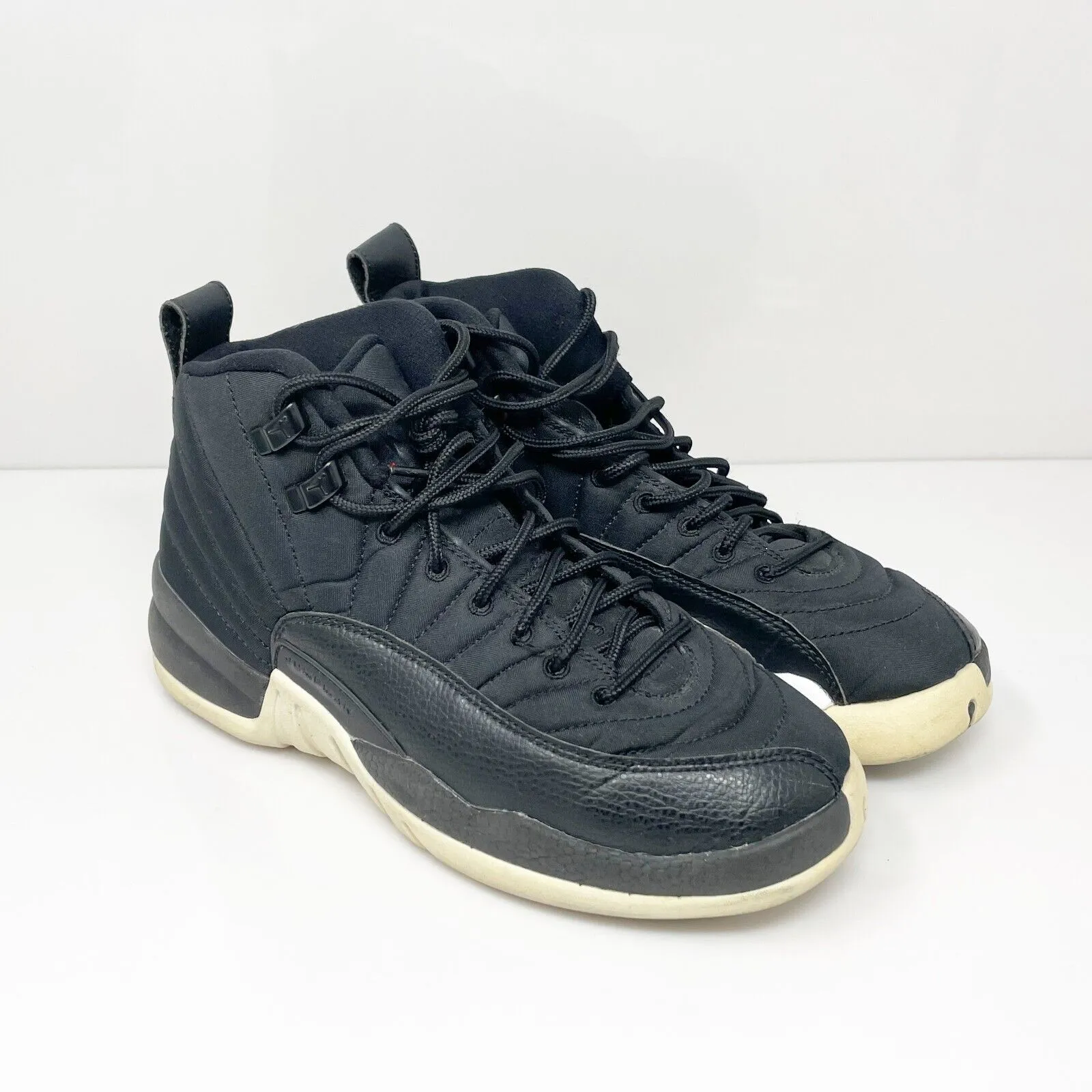 Nike Boys Air Jordan 12 153265-004 Black Basketball Shoes Sneakers Size 5.5Y