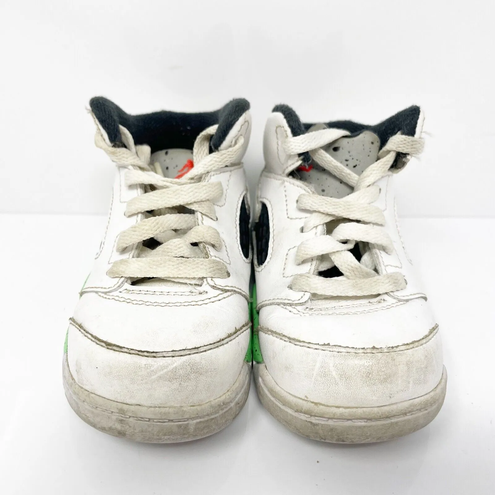 Nike Boys Air Jordan 5 440890-115 White Basketball Shoes Sneakers Size 7C