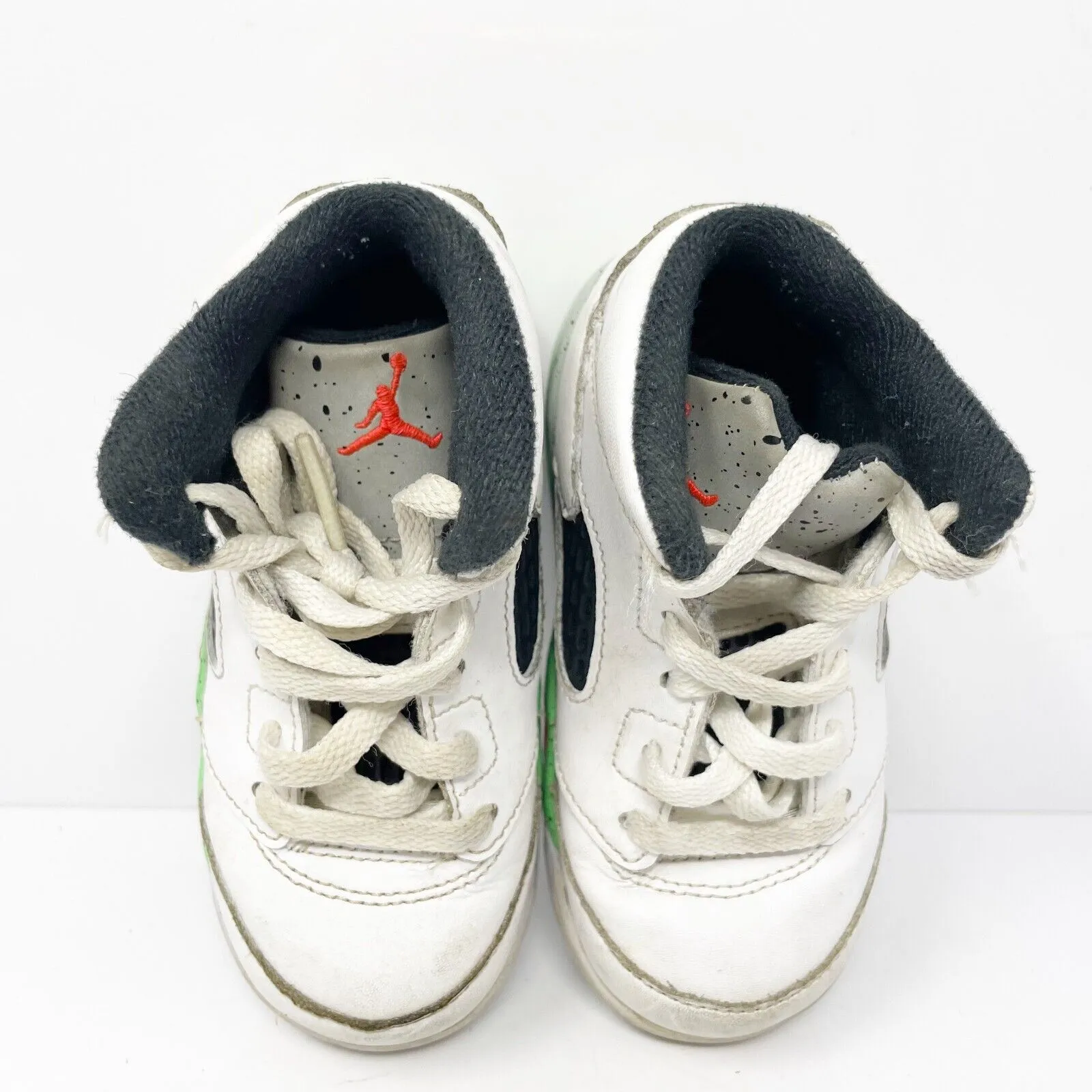 Nike Boys Air Jordan 5 440890-115 White Basketball Shoes Sneakers Size 7C