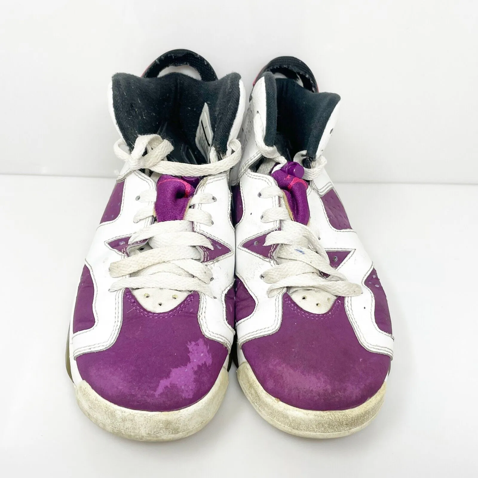 Nike Boys Air Jordan 6 543390-127 Purple Basketball Shoes Sneakers Size 5Y