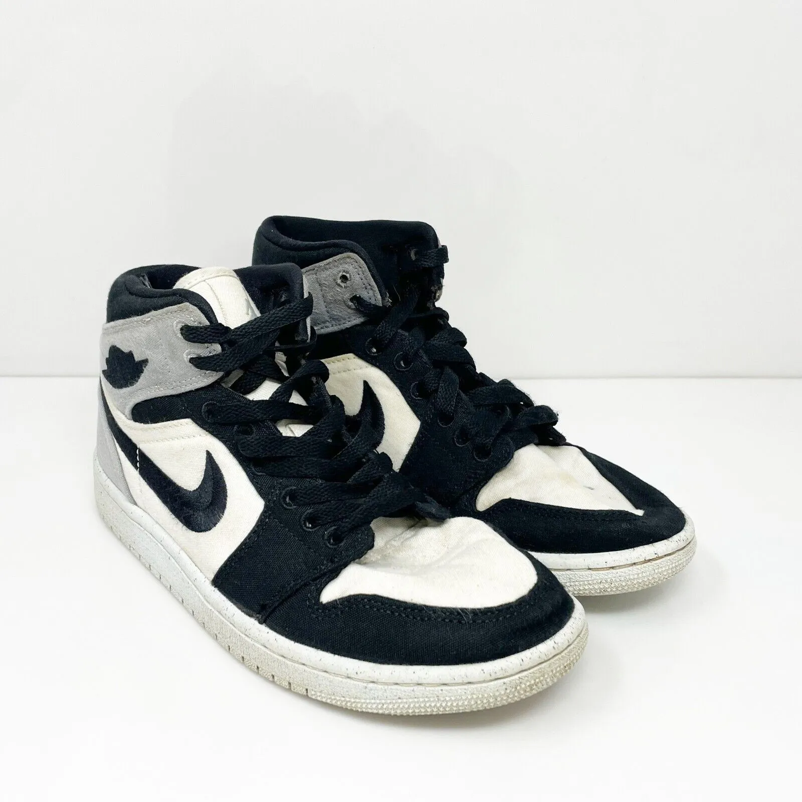 Nike Womens Air Jordan 1 Mid DV0427-100 White Basketball Shoes Sneakers Size 6.5