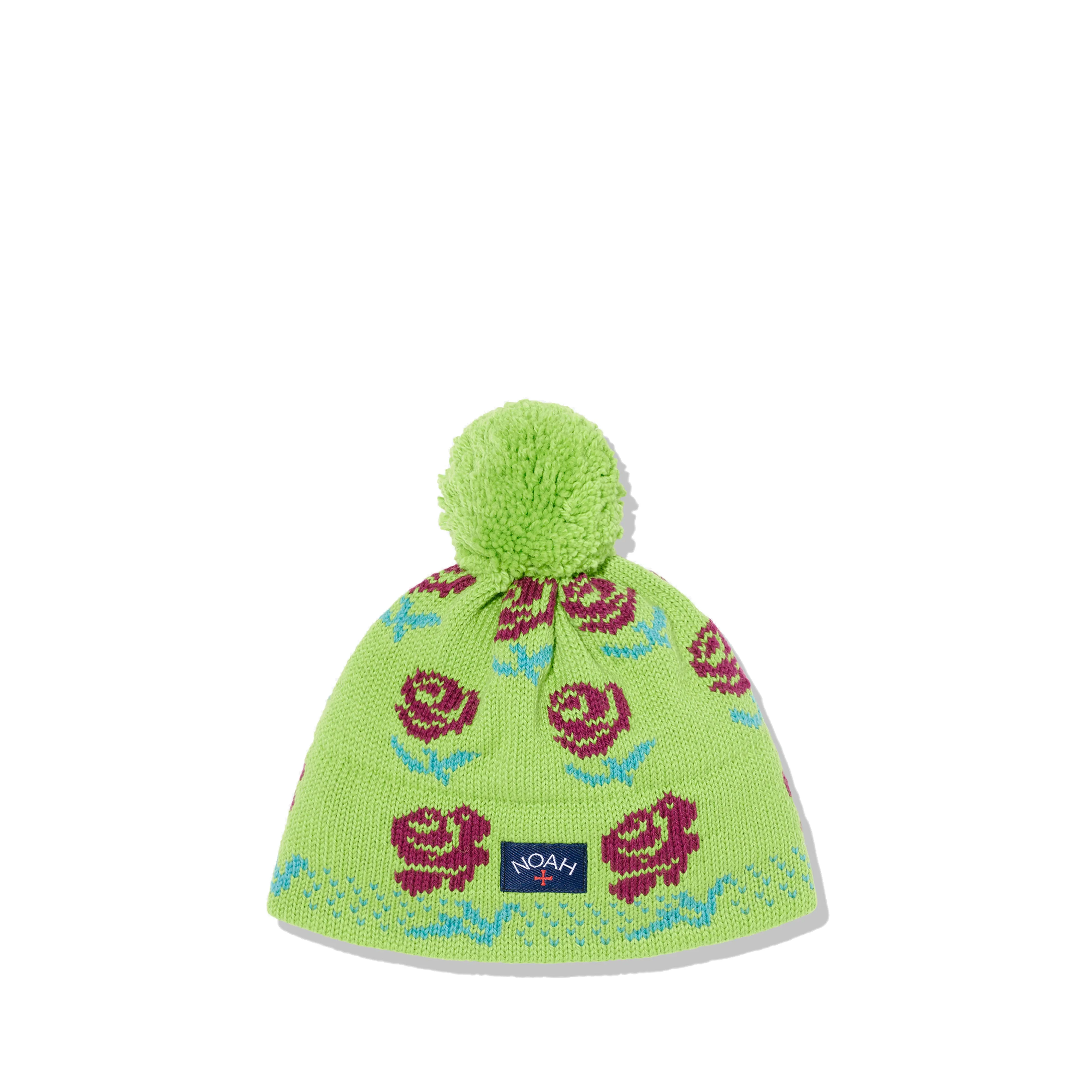 Noah Men’s Roses Beanie  Lime