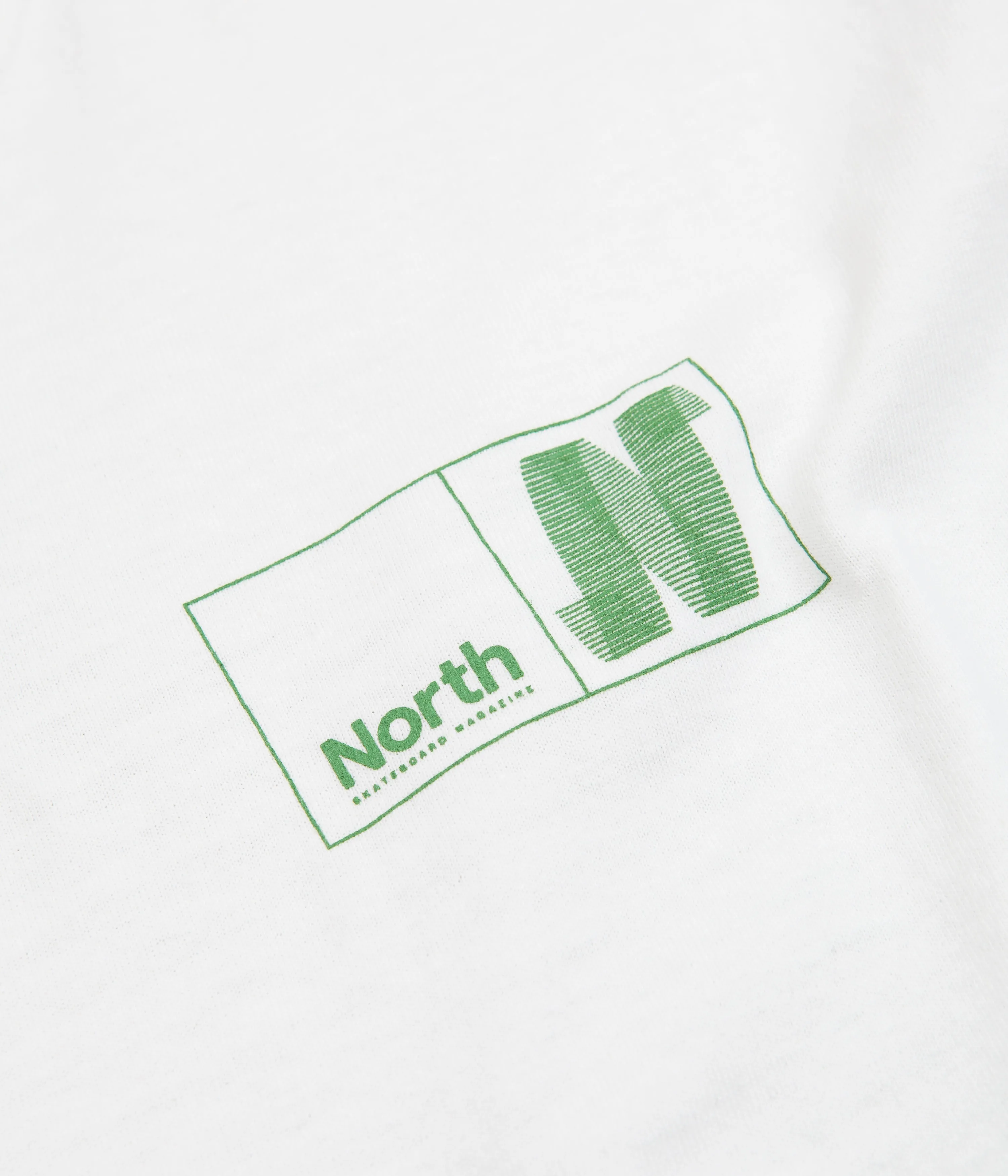 North N Logo T-Shirt - White / Green