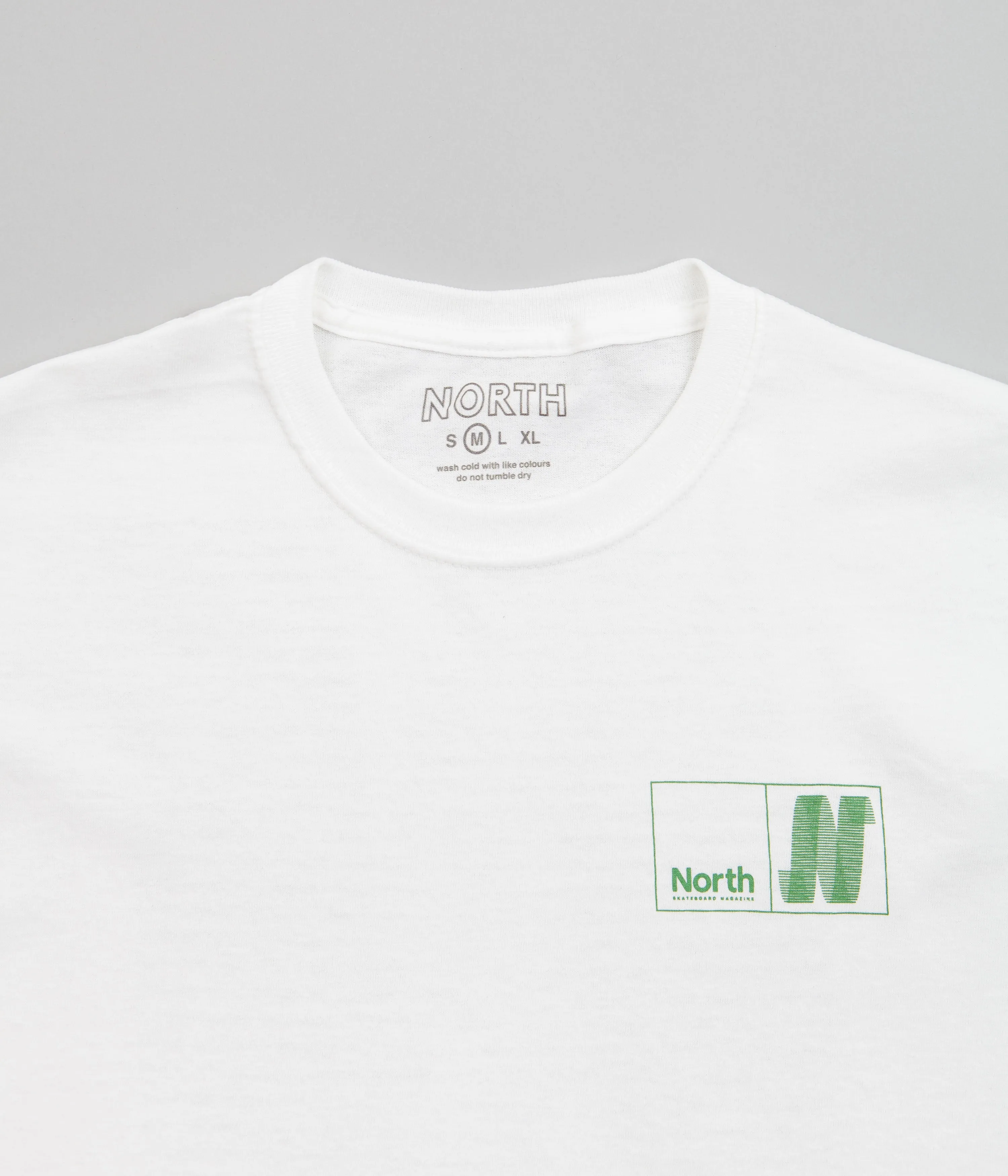 North N Logo T-Shirt - White / Green