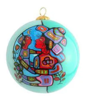 Ornament Mother and Child By Norval Morrisseau