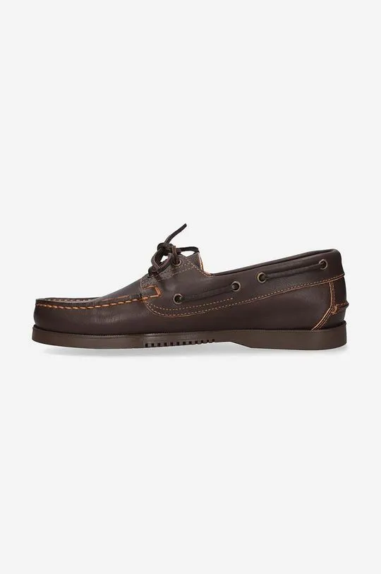 Paraboot leather loafers Barth men's brown color