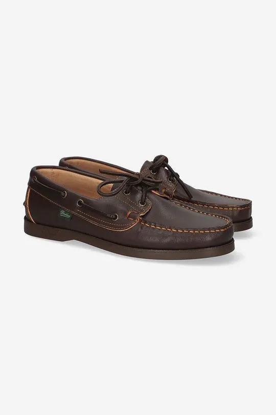 Paraboot leather loafers Barth men's brown color