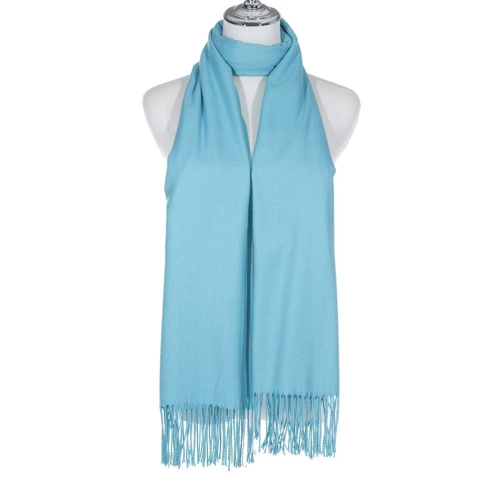 Park Lane Luxury Scarf Pashmina Aqua