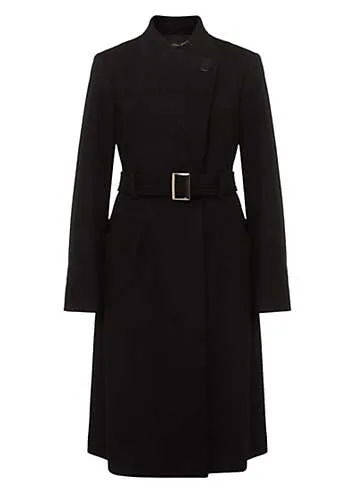 Phase Eight Susanna Black Wool Coat | Kaleidoscope