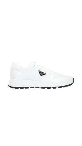 Prax 01 Sneakers in Nylon & Leather - White