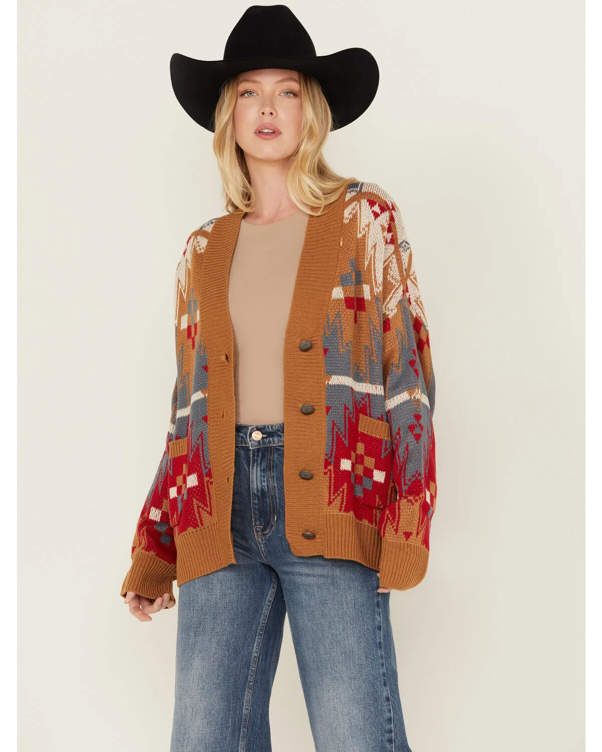 Product Name:  Wrangler Women's Southwestern Print Boyfriend Cardigan