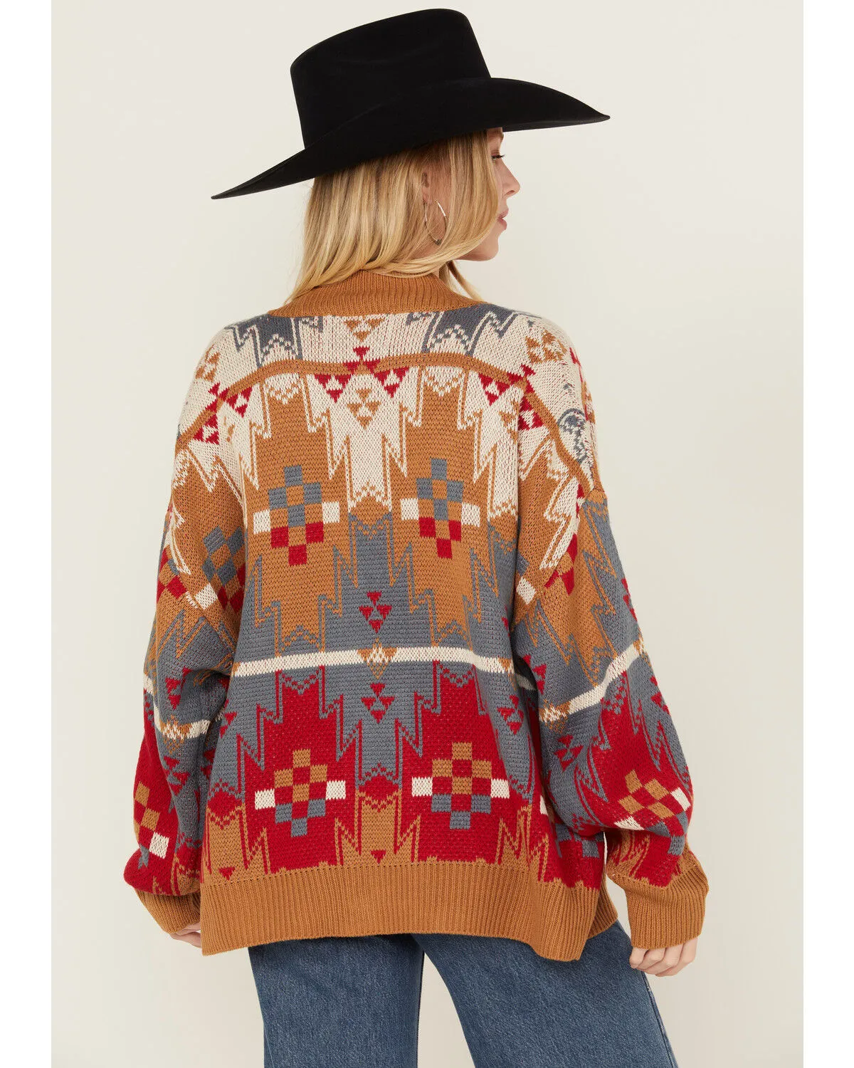 Product Name:  Wrangler Women's Southwestern Print Boyfriend Cardigan