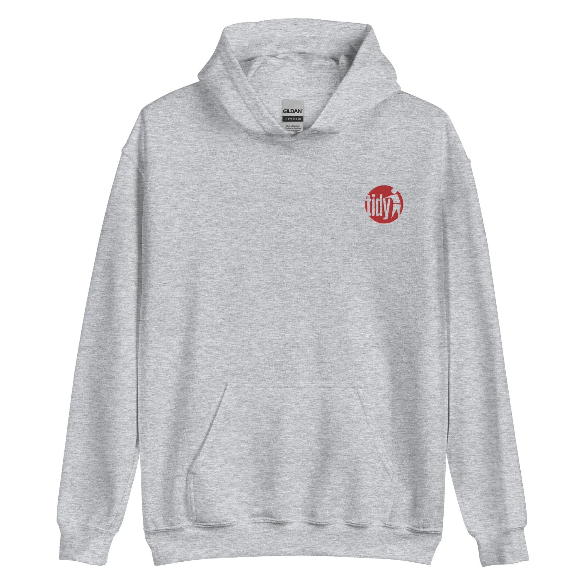 Red Tidy Hoodie (embroidered)