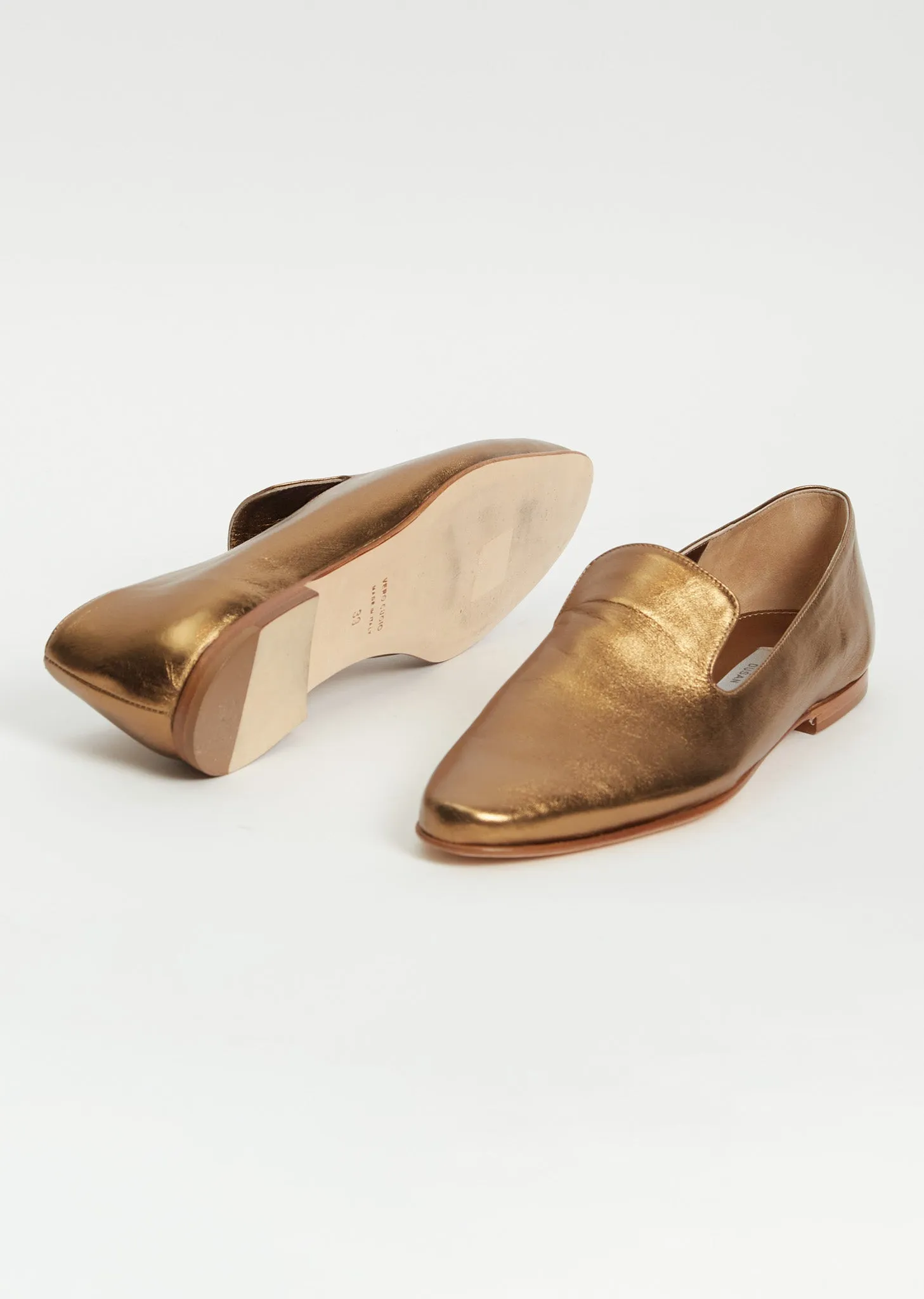 Savana Lambskin Moccasins — Oro