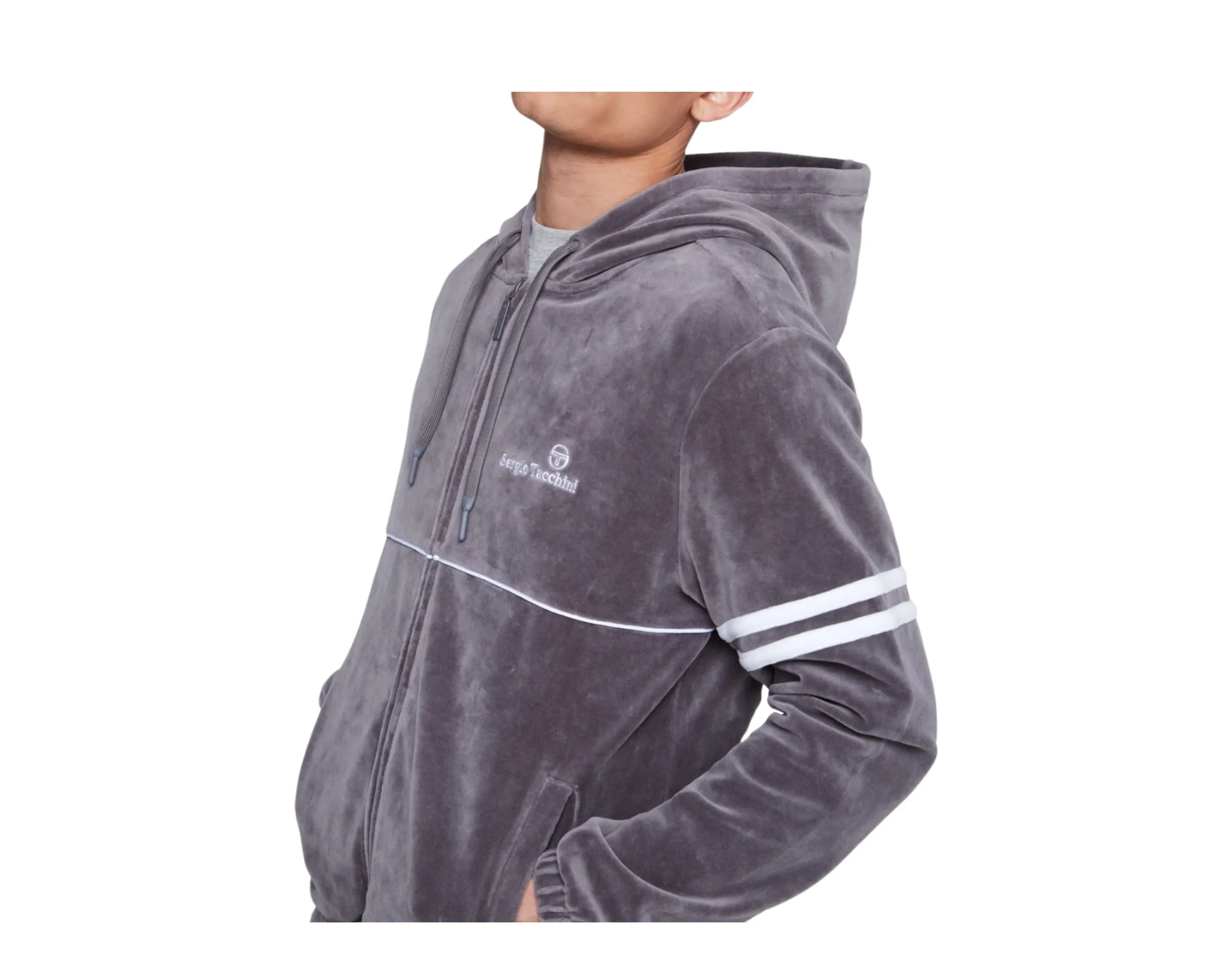 Sergio Tacchini Scopeto Full-Zip Velour Hoodie