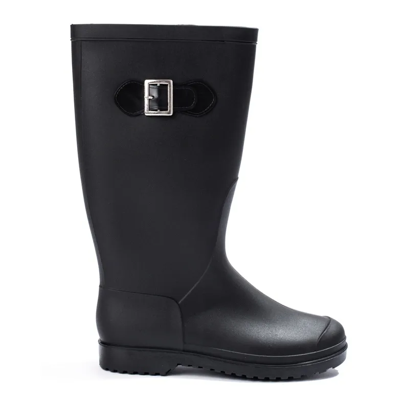 SHELOVET Matt Galoshes With Buckle black