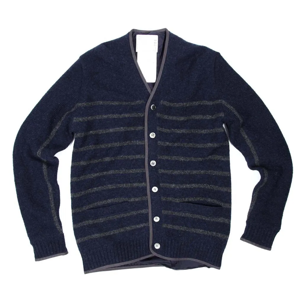 Striped Wool Cardigan