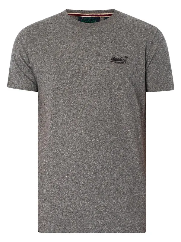 Superdry Essential Logo EMB T-Shirt - Volcanic Black Grit