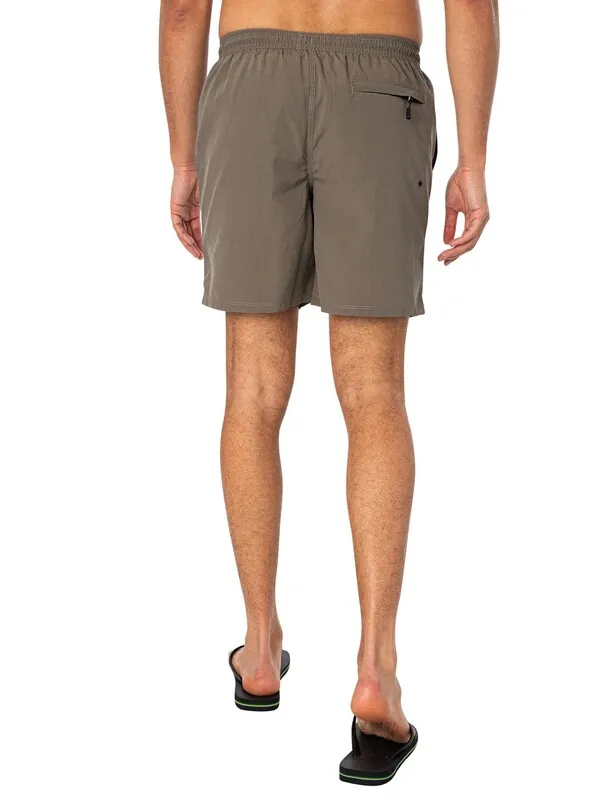 Superdry Premium EMB 17 Swim Shorts - Light Khaki Green