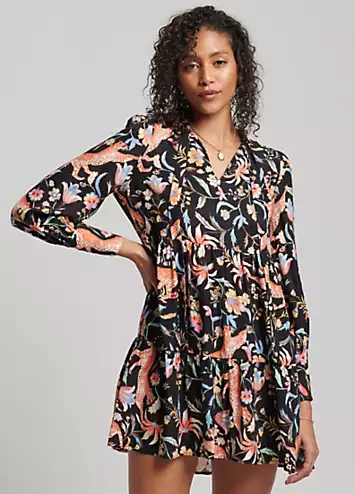 Superdry Studios Cupro Peplum Dress | Grattan