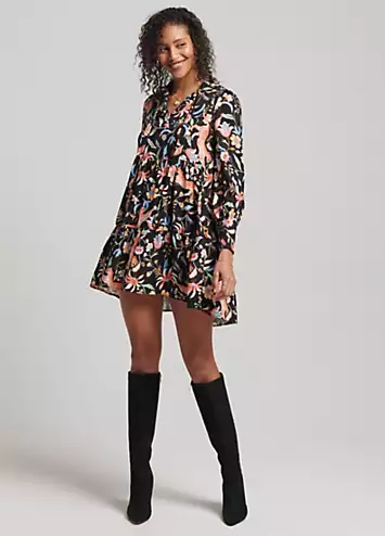 Superdry Studios Cupro Peplum Dress | Grattan