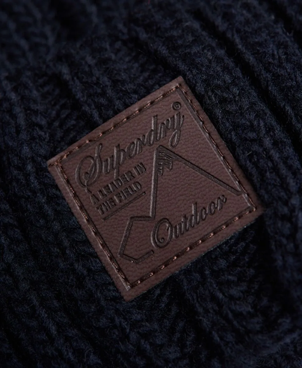 Superdry Trawler Cable Beanie Eclipse Navy