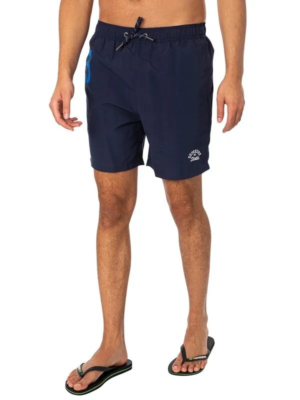 Superdry Vintage Polo 17 Swim Shorts - Richest Navy