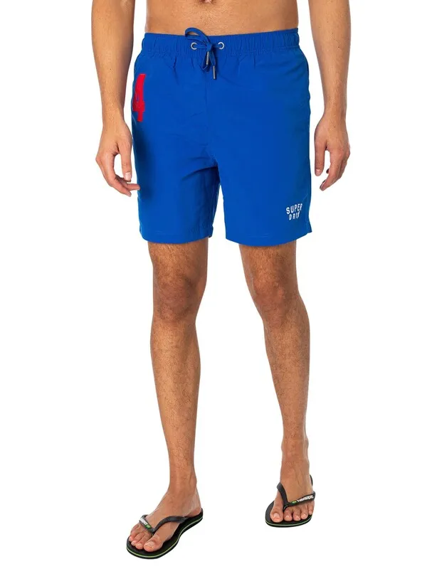 Superdry Vintage Polo 17 Swim Shorts - Voltage Blue