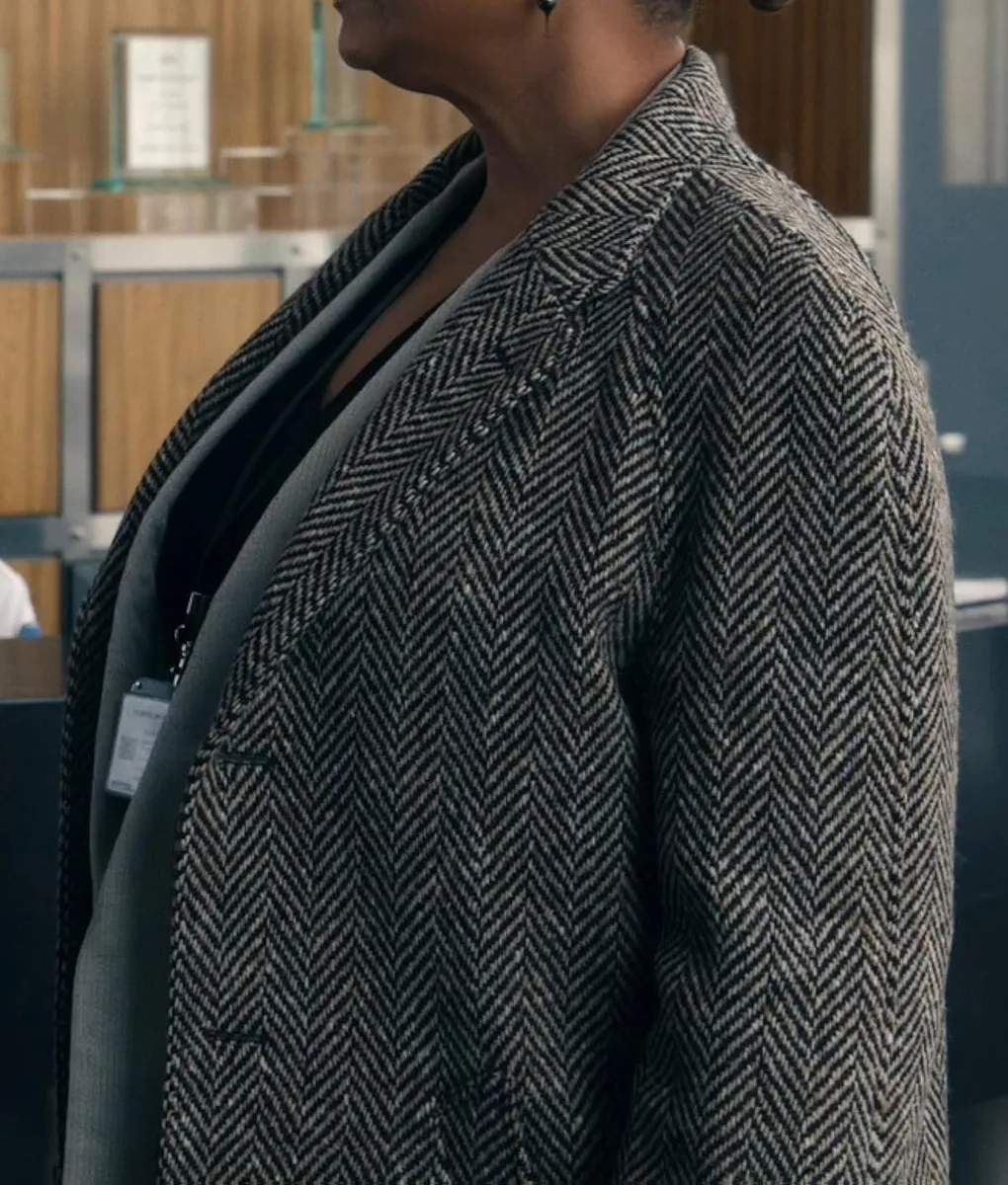 The Equalizer Queen Latifah Herringbone Coat | Robyn McCall Coat | TLC UK