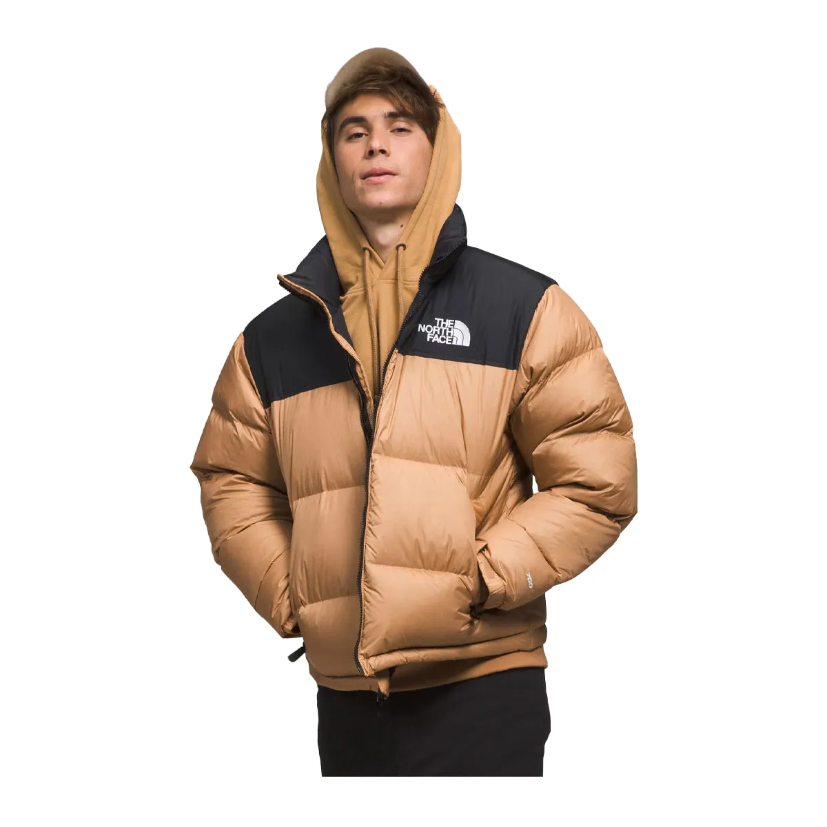 The North Face Mens 1996 Retro Nuptse Jacket NF0A3C8D-KOM Almond Butter/TNF Black