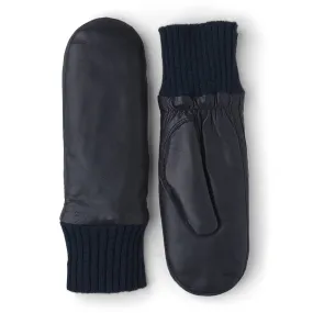 Tina Leather Mittens (Black)