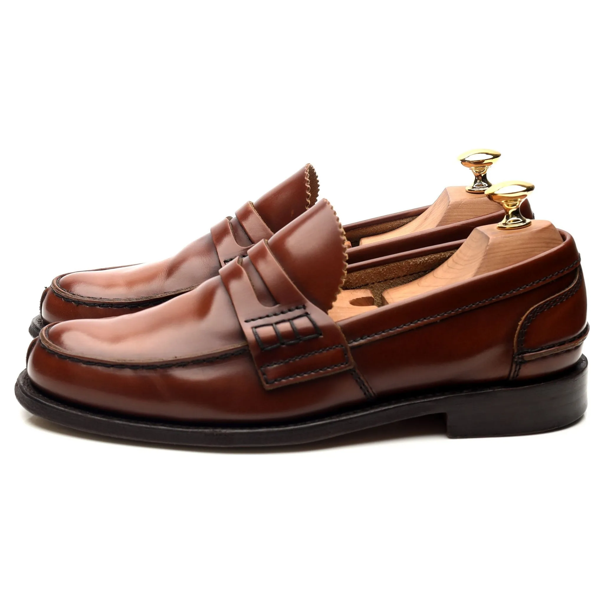 'Tunbridge' Brown Leather Loafers UK 6 G