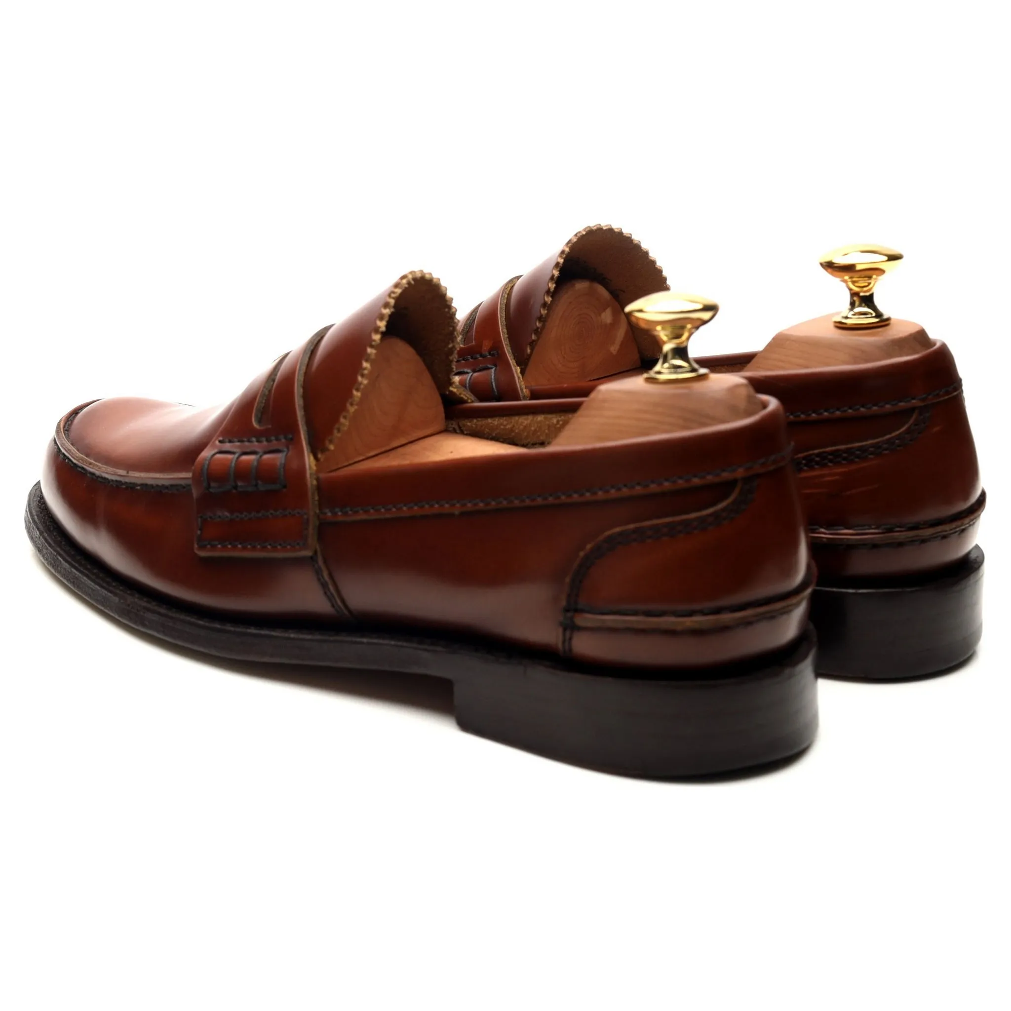 'Tunbridge' Brown Leather Loafers UK 6 G