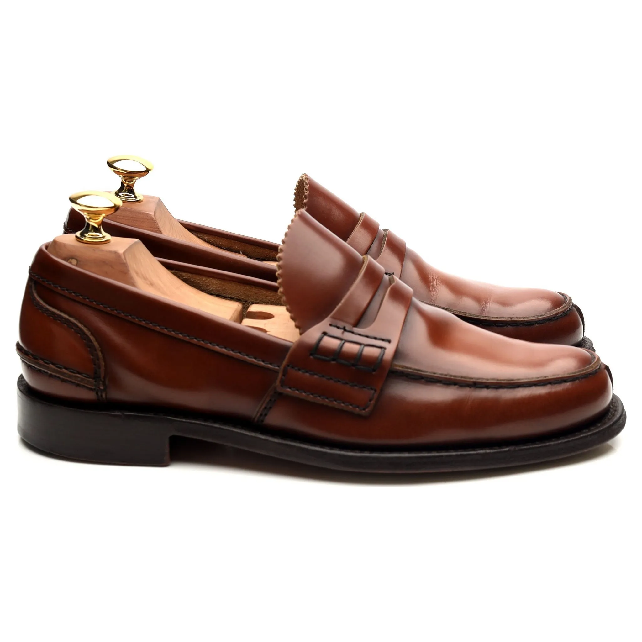 'Tunbridge' Brown Leather Loafers UK 6 G