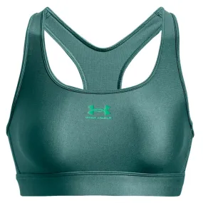 Under Armour Armour Mid Padless Sports Bra - Womens - Coastal Teal/Birdie Green