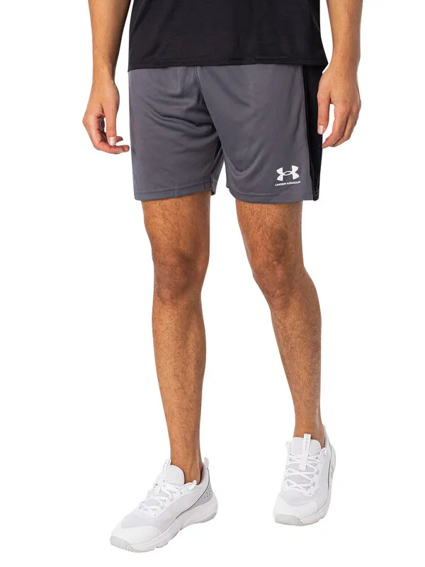 Under Armour Challenger Knit Shorts - Castlerock/White