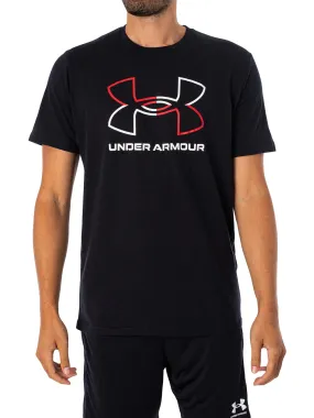 Under Armour Foundation T-Shirt - Black/Red