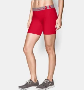 Under Armour Women's Mid Compression Short - Red