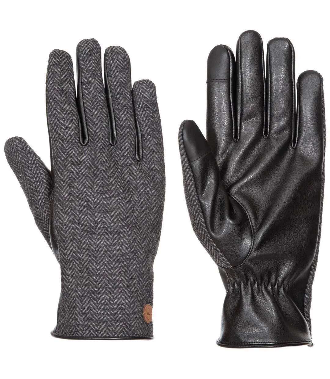 Unisex adult kita gloves black/storm grey Trespass