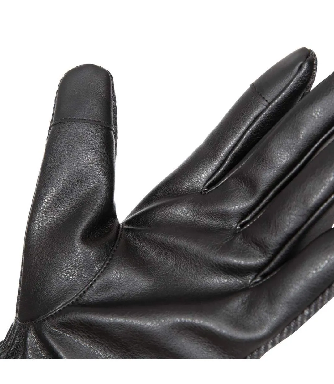 Unisex adult kita gloves black/storm grey Trespass