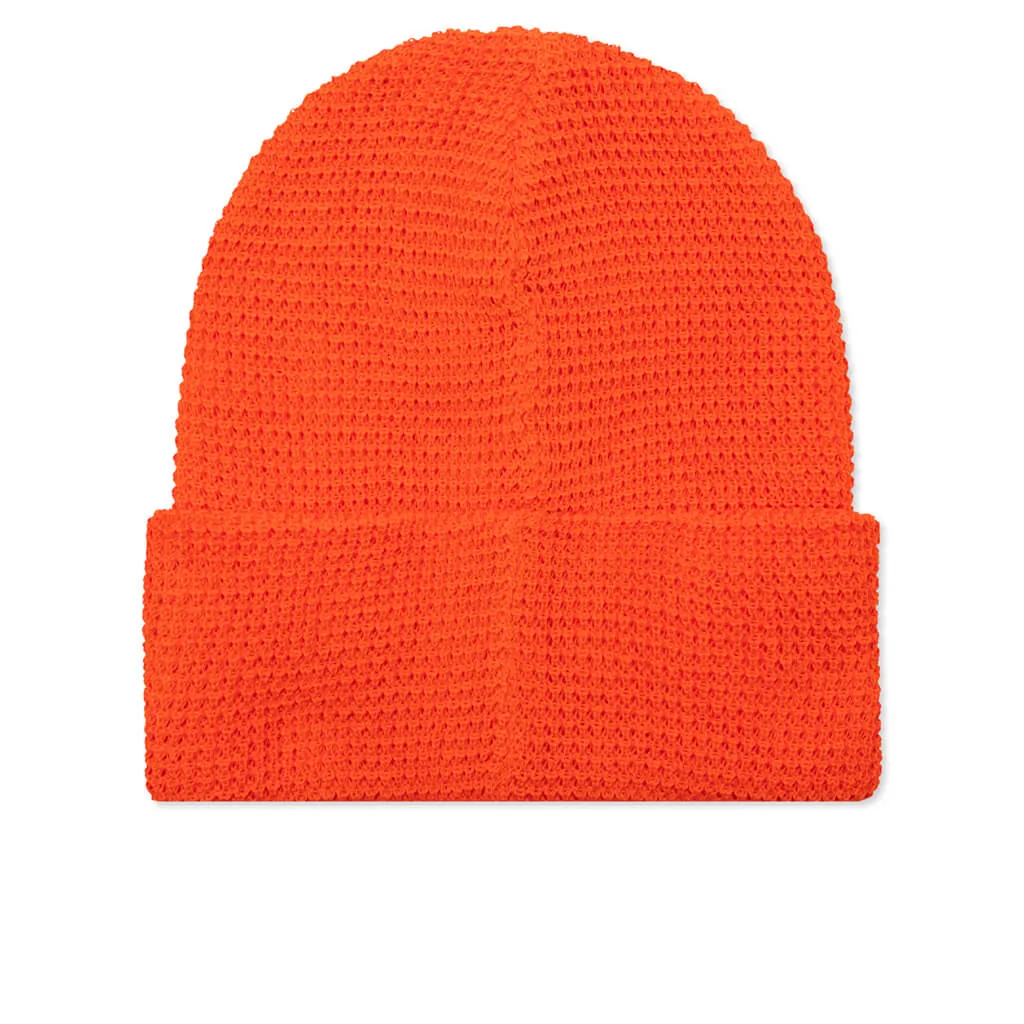 Waffle Beanie - Orange