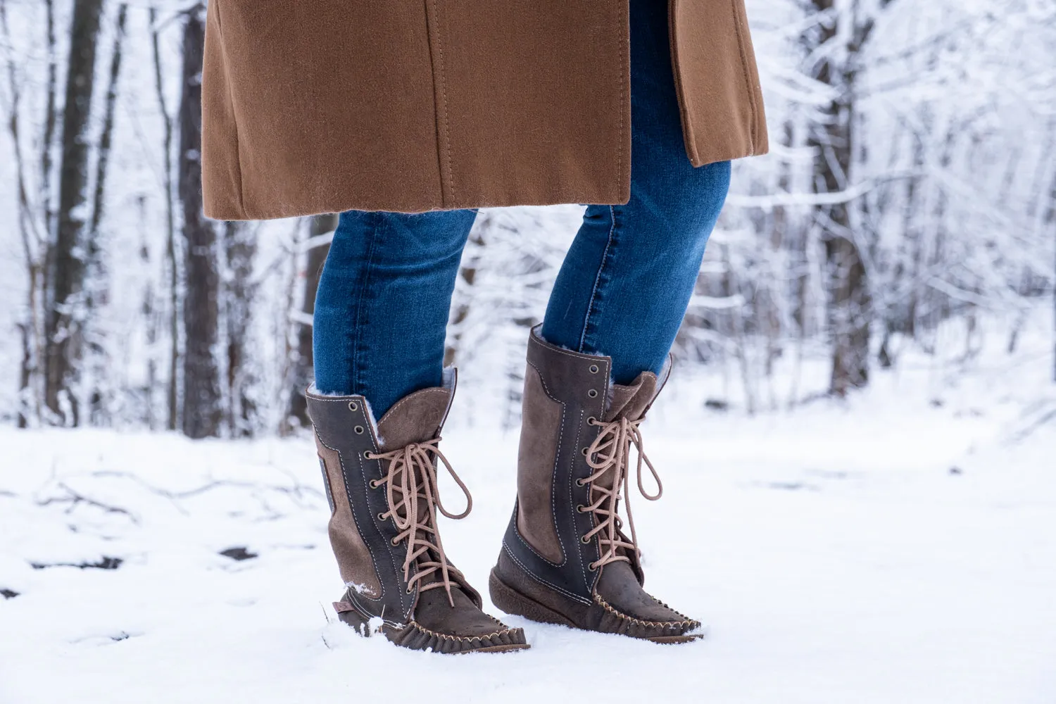 Women's 12 Sheepskin Snowshoe Mukluks Boots