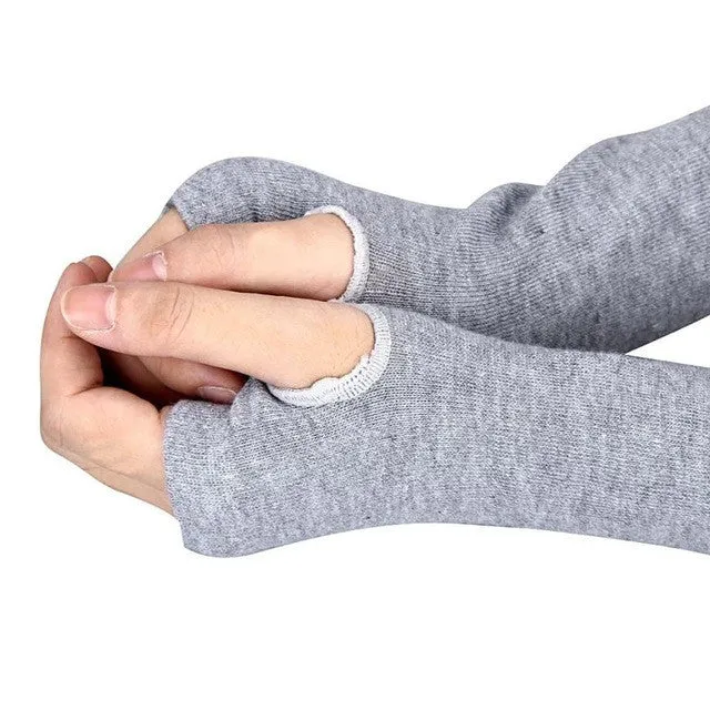 womens fashions  Wrist Gloves Arm Hand Warmer With Knitted Long Fingerless Gloves Mitten La signora Guanti invernali GS