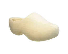 World of Clogs Round-Toe Plain All-Wooden Clogs