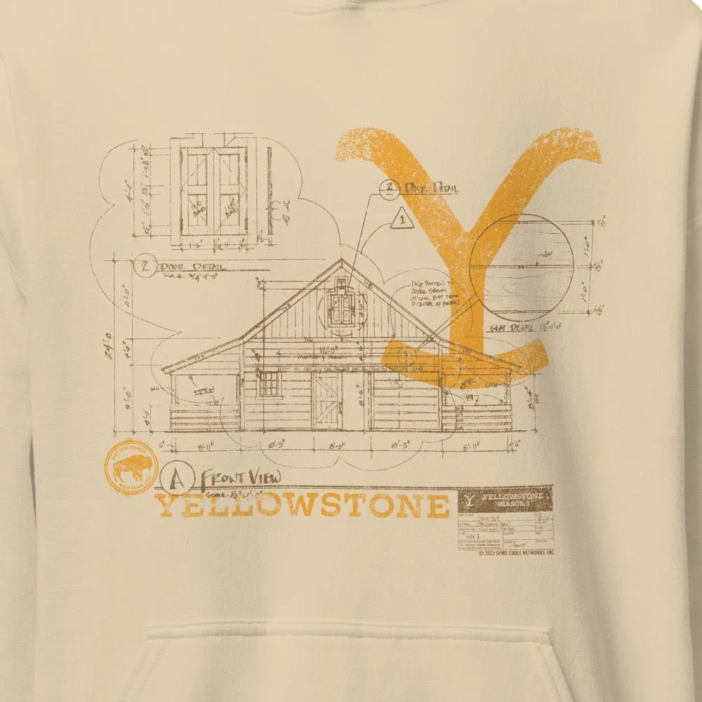 Yellowstone Historic Blueprint Hoodie